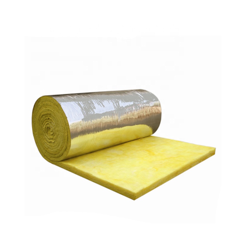 China Supplier Heat Resistance Glass Wool Insulation Batts Glass Wool Blanket Covered By Aluminum Foil For Building Roof